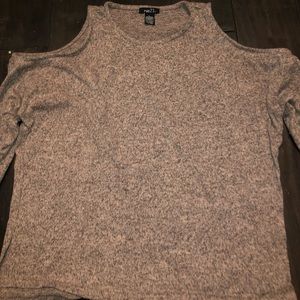 pink and black off the shoulder top super cute